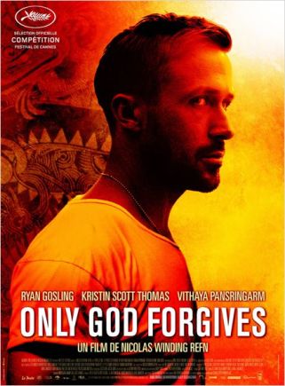 O cartaz da participação do filme Only God Forgives no Festival de Cannes 2013. 